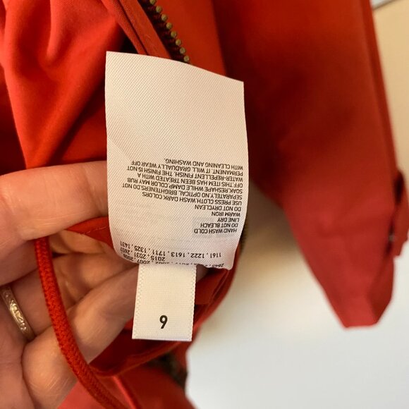 Uniqlo Cotton Blend Parka, Size Medium, Red, Hood Lightweight AdjustableWaist - Picture 10 of 15